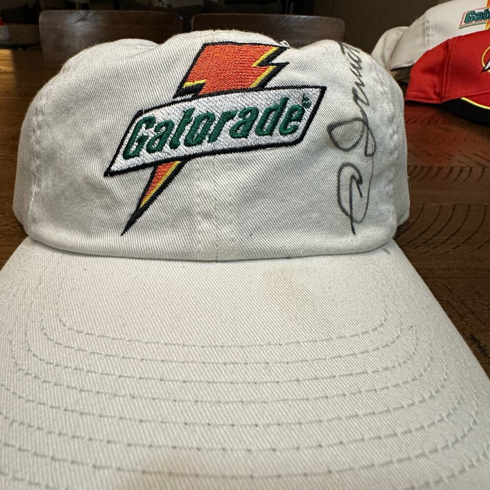 Vintage Gatorade NASCAR Autographed Adjustable Hat